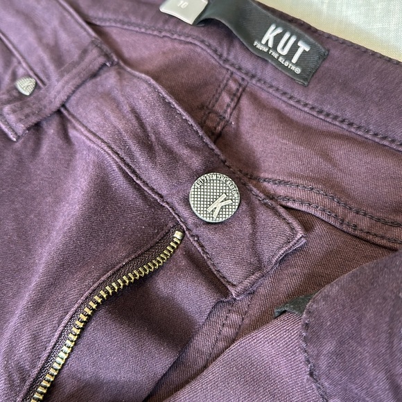 Kut raw hem plum colored jeans - Picture 4 of 10
